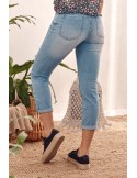 Denim pants with holes on the knees 10770 - Online store - Boutique